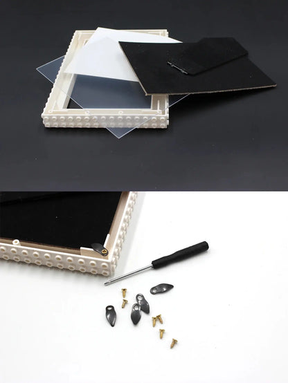 Royallure DIY Building Blocks Picture Frame – Creative 4x6 & 5x7 Frame for Kids