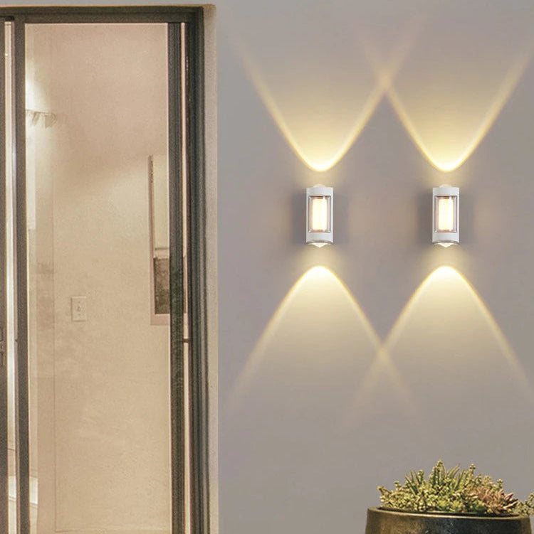 LuxRoyale Nordic Cylinder Outdoor Wall Light with Frosted Diffuser - IP65 Weatherproof