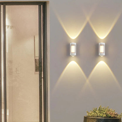 LuxRoyale Nordic Cylinder Outdoor Wall Light with Frosted Diffuser - IP65 Weatherproof