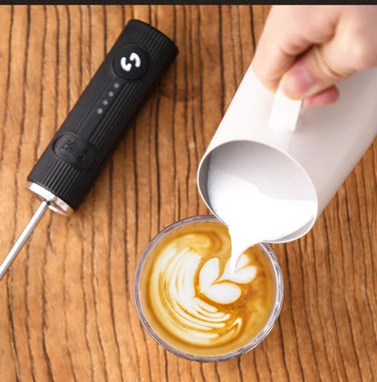 Royallure Electric Milk Frother Handheld Coffee Whisk, Egg Beater & Drink Mixer