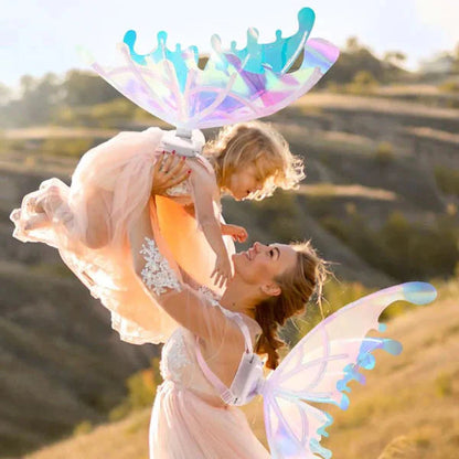 RoyaleGlow Electric Colorful Kids Adults LED Fairy Wings Costume