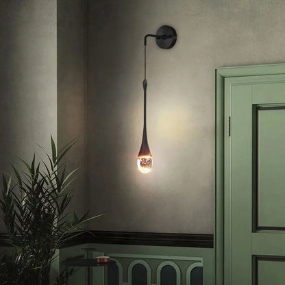 Royaleva Crystal Glass Wall Lamp, Modern Pendant Wall Light For Hallways, Bedrooms, Living Rooms