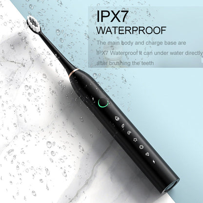 Luxora Rechargeable Ultrasonic Electric Toothbrush with 8 Heads
