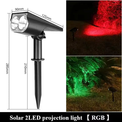 LuxRoyale Solar LED Outdoor Floor Light ,Waterproof Multi-Zoom Landscape Lighting