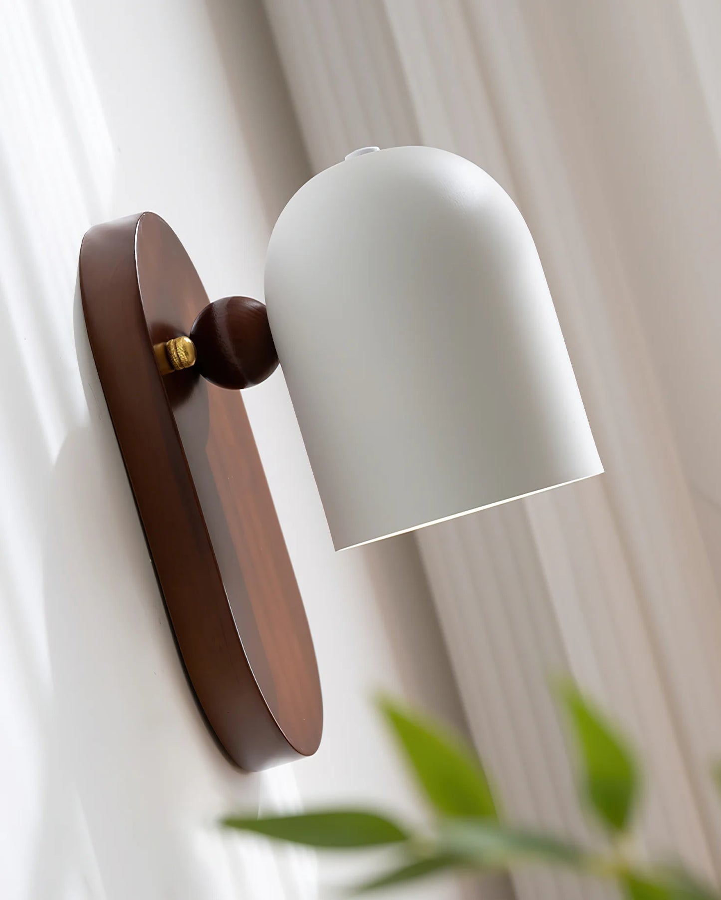 LuxRoyale Nordic Wood Wall Sconce Light - LED Single Head Modern Fixture