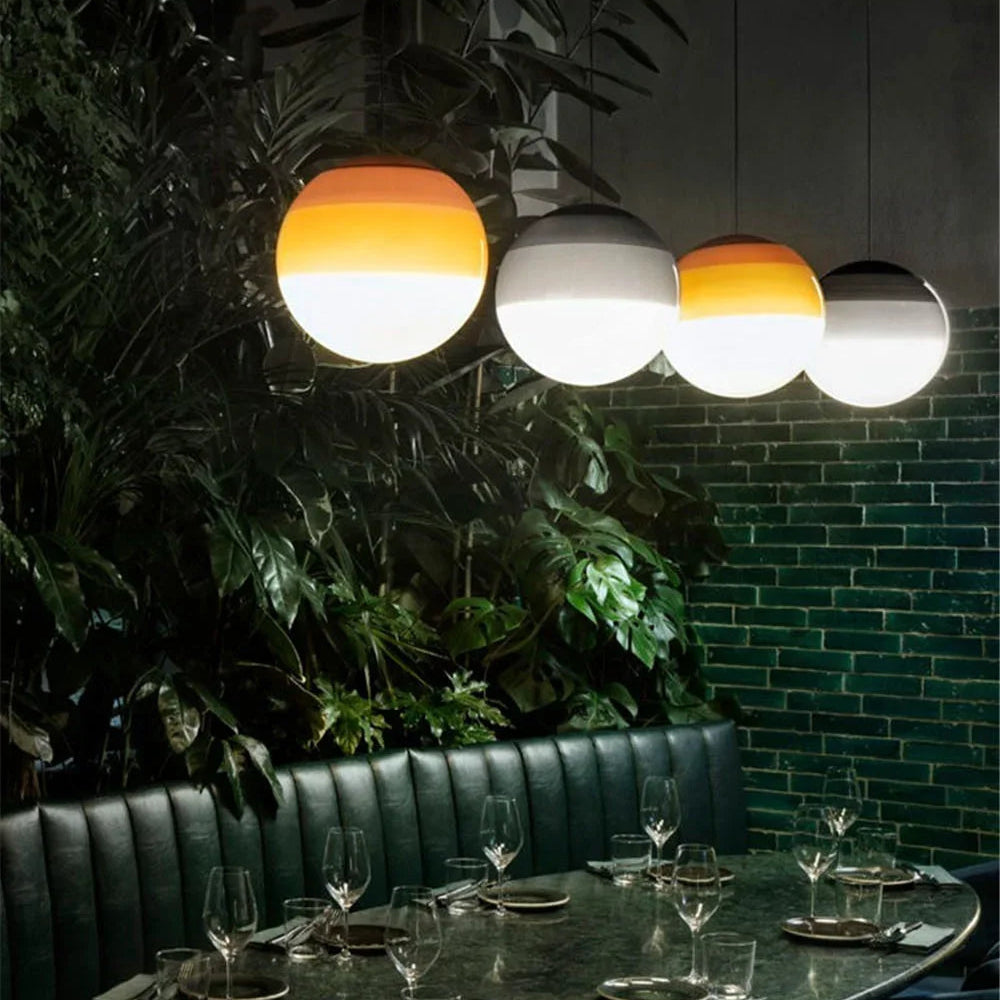 LuxRoyale Gradient Glass Pendant Light,  Modern Luxury for  Dining Room And Reading Nook
