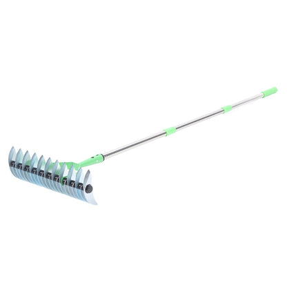Luxora Long Reach Thatch Rake for Dethatching Dead Grass
