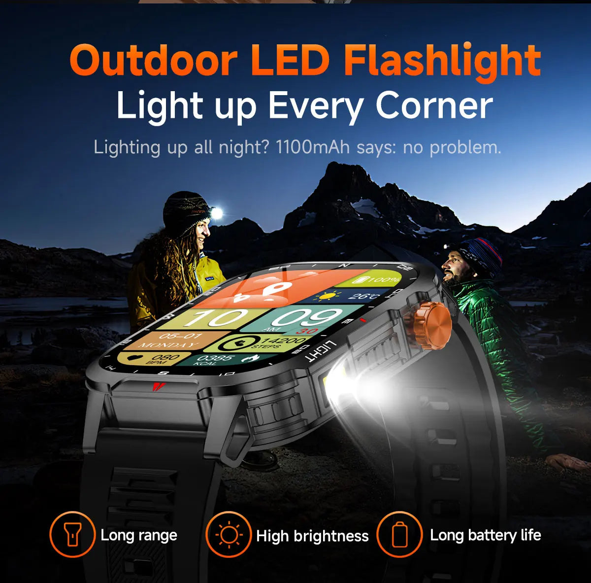 Royaleva AquaPro Swimming Smartwatch – Waterproof Fitness Tracker for Swimmers