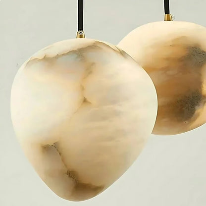 Royelux Marble Staircase Chandelier - Modern Organic Cascade LED Pendant Light
