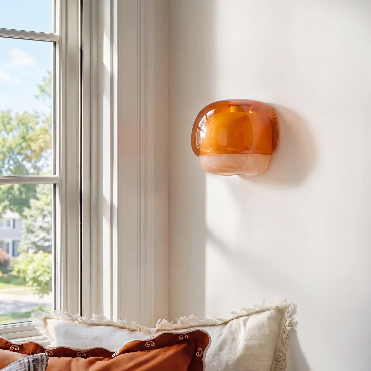 Sanae Modern Colorful Glass Shade Wall Sconce 4
