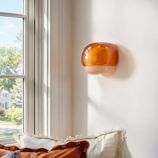 Sanae Modern Colorful Glass Shade Wall Sconce 4