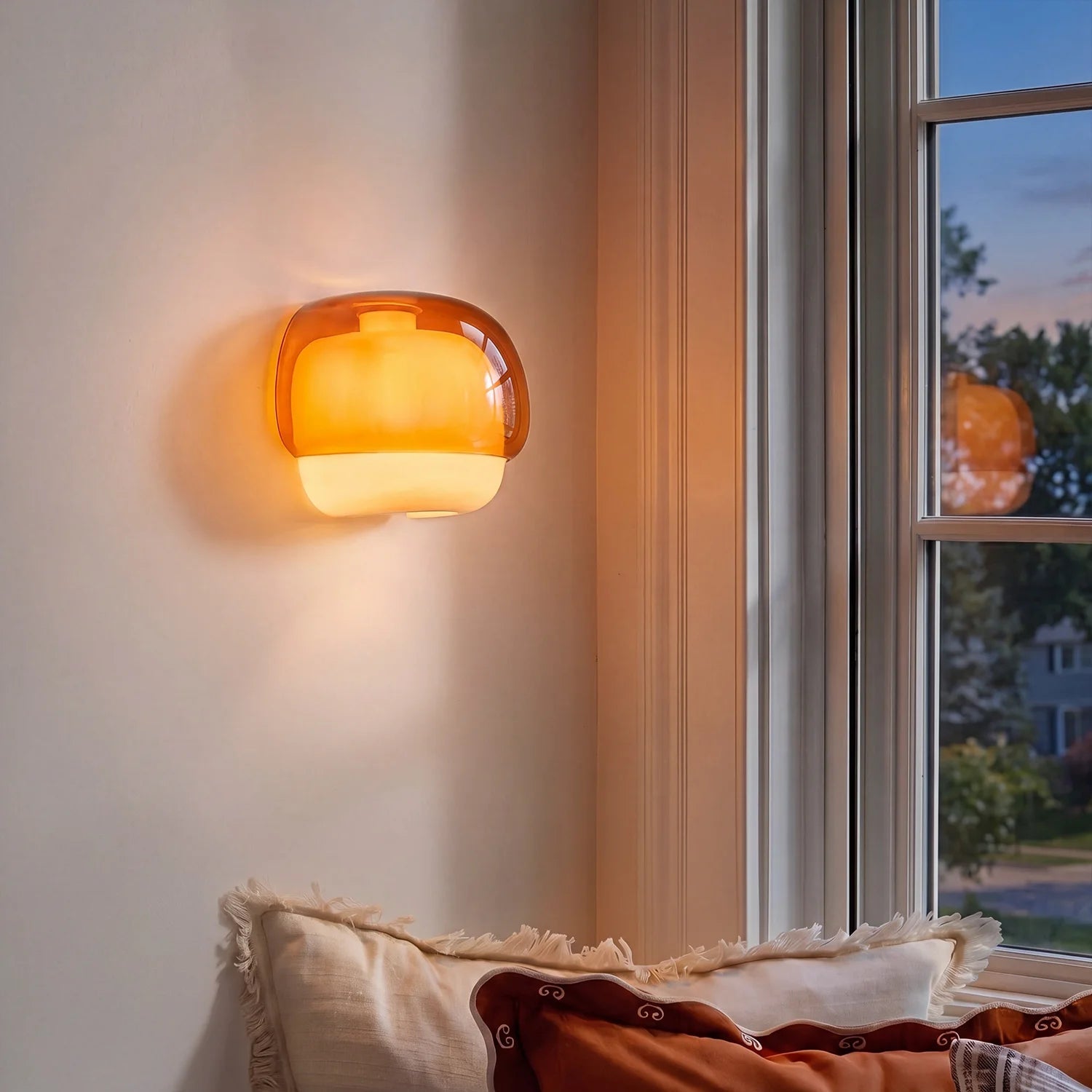 Sanae Modern Colorful Glass Shade Wall Sconce 5