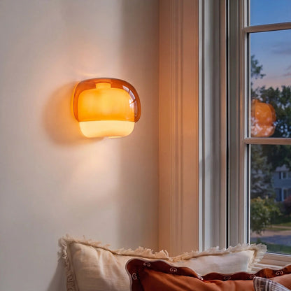 Sanae Modern Colorful Glass Shade Wall Sconce 5
