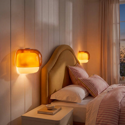 Sanae Modern Colorful Glass Shade Wall Sconce 6