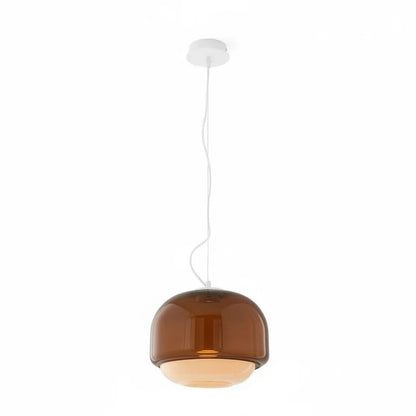 Sanae Nordic Round Double-Dome Colorful Glass Pendant Light 9