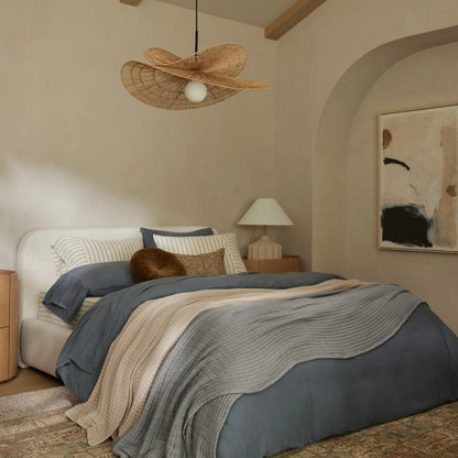 Sanur Double Layer Rattan Pendant Light 1