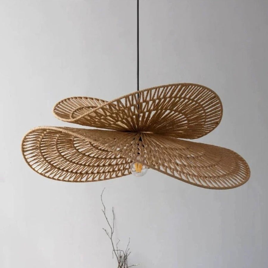 Sanur Double Layer Rattan Pendant Light 2