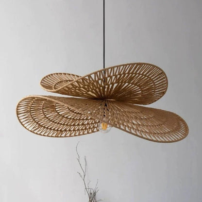 Sanur Double Layer Rattan Pendant Light 2