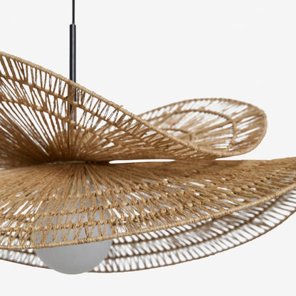 Sanur Double Layer Rattan Pendant Light 5