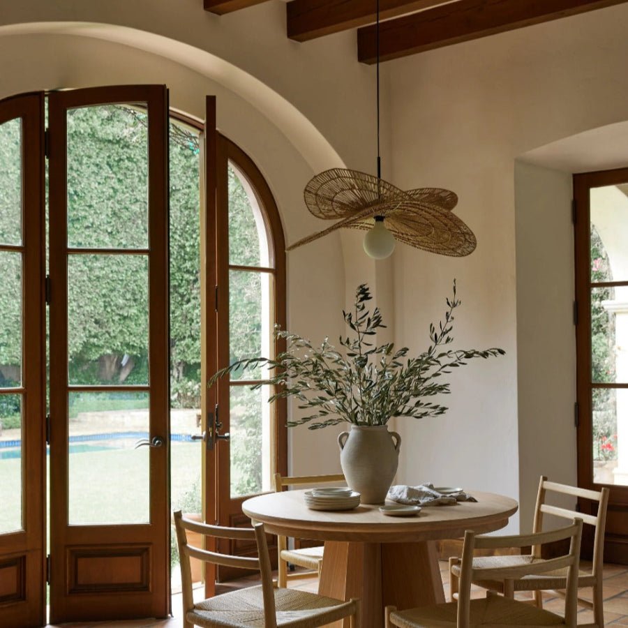 Sanur Double Layer Rattan Pendant Light 7