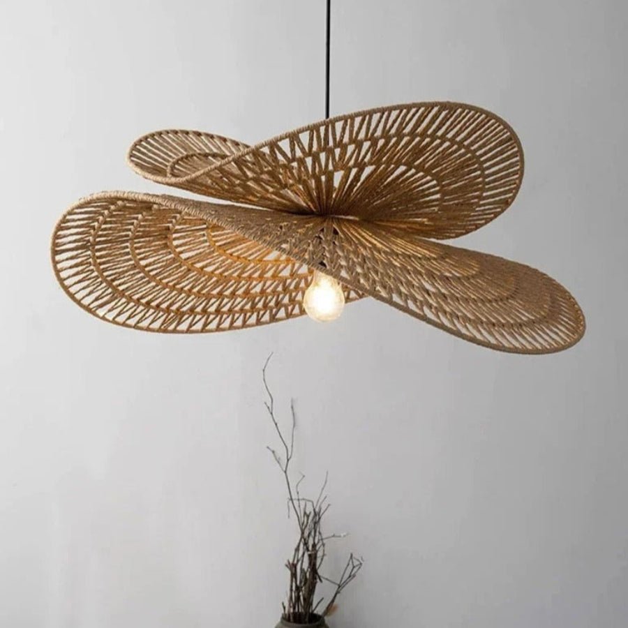Sanur Double Layer Rattan Pendant Light 8