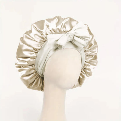 Satin Bonnet Silk Bonnet Adjustable Bonne For Sleeping Hair Bonnet With Tie Band Bonnets For Women Men 11
