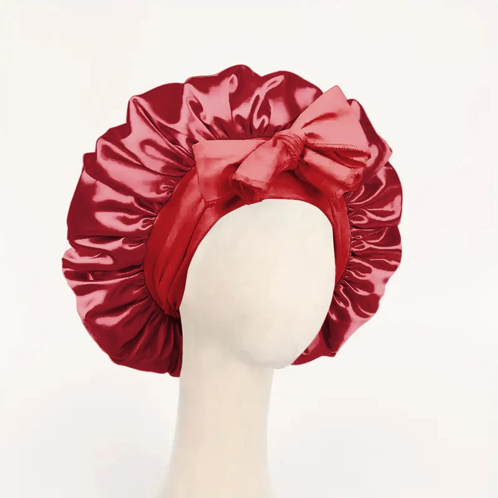 Satin Bonnet Silk Bonnet Adjustable Bonne For Sleeping Hair Bonnet With Tie Band Bonnets For Women Men 20