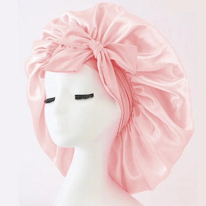 Satin Bonnet Silk Bonnet Adjustable Bonne For Sleeping Hair Bonnet With Tie Band Bonnets For Women Men 3