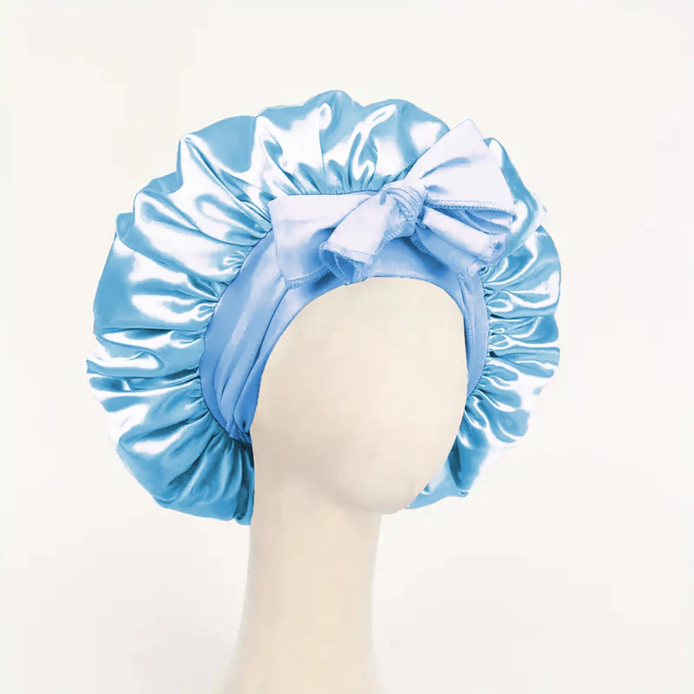 Satin Bonnet Silk Bonnet Adjustable Bonne For Sleeping Hair Bonnet With Tie Band Bonnets For Women Men 6