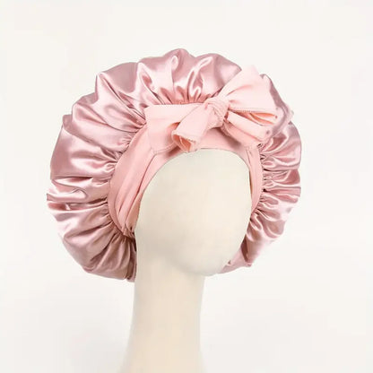 Satin Bonnet Silk Bonnet Adjustable Bonne For Sleeping Hair Bonnet With Tie Band Bonnets For Women Men 7