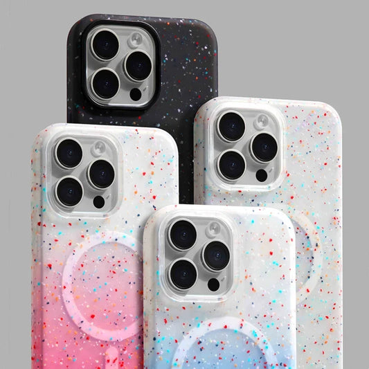 RoyaleGlow Artistic Splash iPhone Case with 360 Protection
