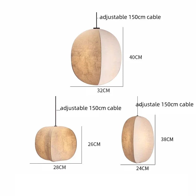 Rayvia Wabi Sabi Sphere Pendant Light - Modern Minimalist Design