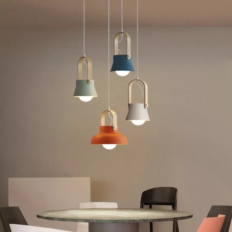 RoyaleGlow Nordic Macaron Pendant Light for Kitchen Island, Dining Room, Restaurant & Bar