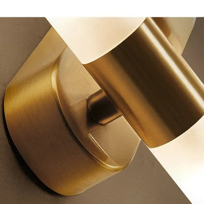 LuxRoyale Modern Stainless Steel Gold Pipe Led Wall Sconces