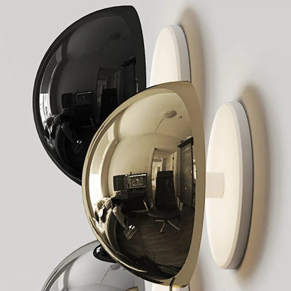LuxRoyale Merqano Round LED Wall Sconce Modern Light for Bedroom & Bathroom