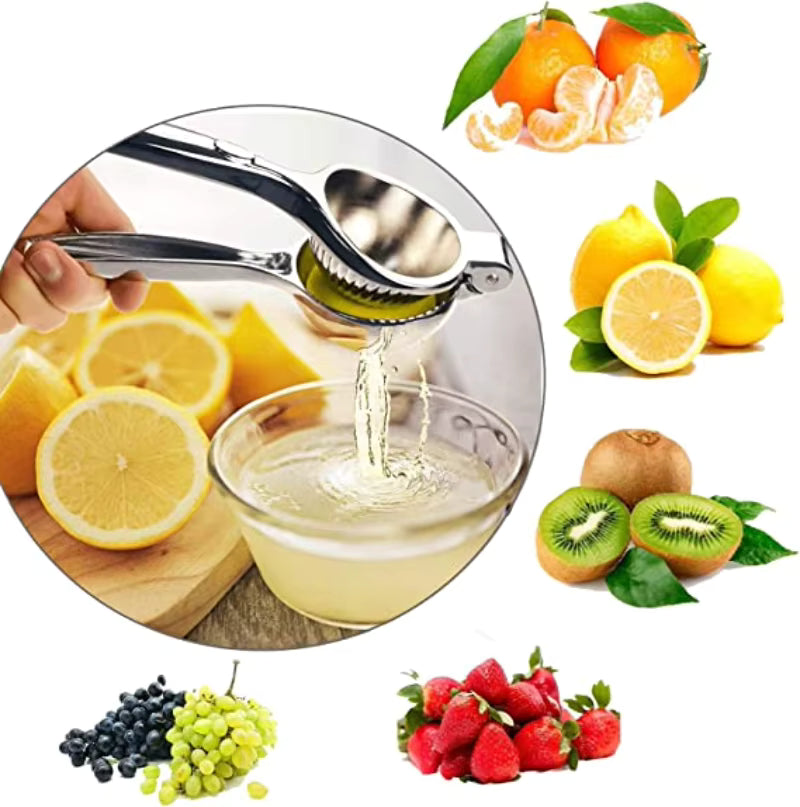 Luxora Manual Citrus Press Juicer For Oranges And Lemons, Stainless Steel