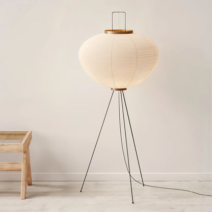Royallure Minimalist Japanese Rice Paper Floor Lamp - Modern LED Lighting Solution