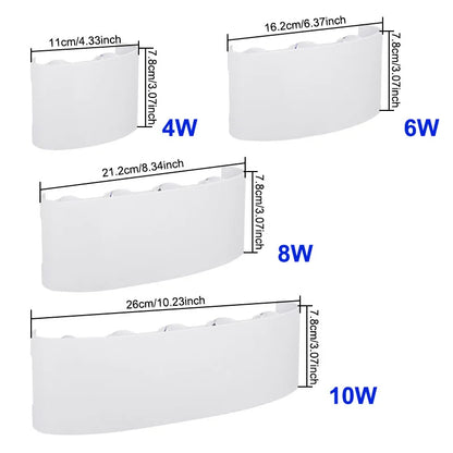 Royelux Modern LED Wall Lamp for Bedroom and Living Room Decor - 10w / 3000K