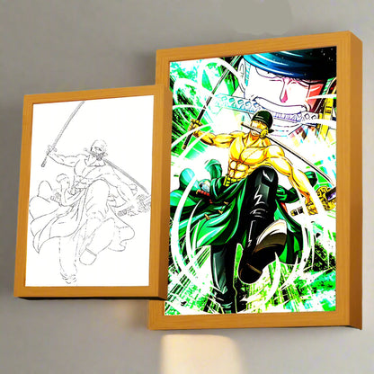 Royallure One Piece LED Night Light – Dimmable Anime Lamp with 3-Color Lighting