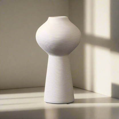 Minimalist Ceramic Vase – Handcrafted Matte Finish Decorative Vase for Modern Home Styling