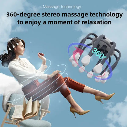 Royallure Electric Head Massager – Migraine Relief, Scalp Stimulator, Wired & USB Power