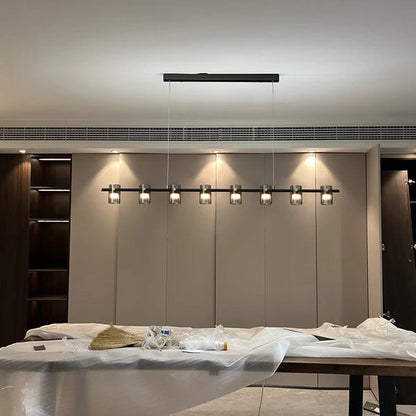 LuxRoyale Aphrodite Glass Pendant Light - Modern Chandelier for Dining & Living Room