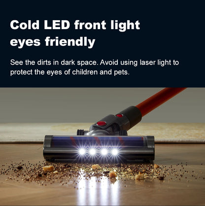 Cordless Handheld Vacuum Cleaner – 27000PA Suction, Touch Screen & Smart Dust Sensor
