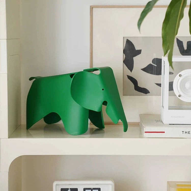 RoyaleGlow  Elephant Stool & Decor - Modern Kids Seat & Side Table Creative Figurine
