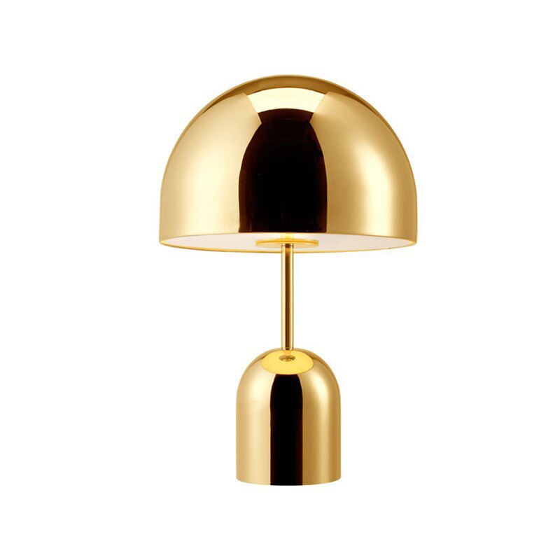 Cordless Bell Table Lamp - Touch Control LED Bedside Light - Black