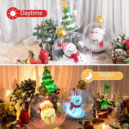 RoyaleGlow Inflatable Outdoor Christmas Ball With Lights LED