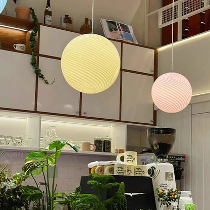 Lumora Candy Glass Bubble Pendant Light, Colorful  Nordic Hanging Lamp