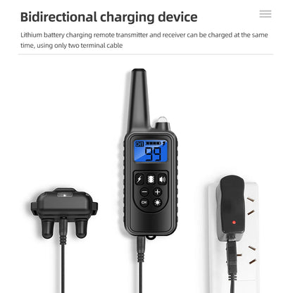 Luxora Rechargeable Waterproof Dog Training Collar with Remote, Multi-Mode Shock, Vibration