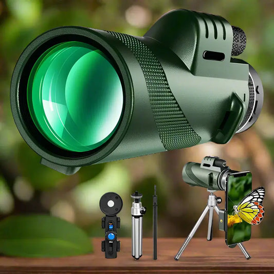 Royallure Portable HD Monocular Telescope 80X Magnification Waterproof – Best Monocular for Bird Watching and Long Distance Viewing 0