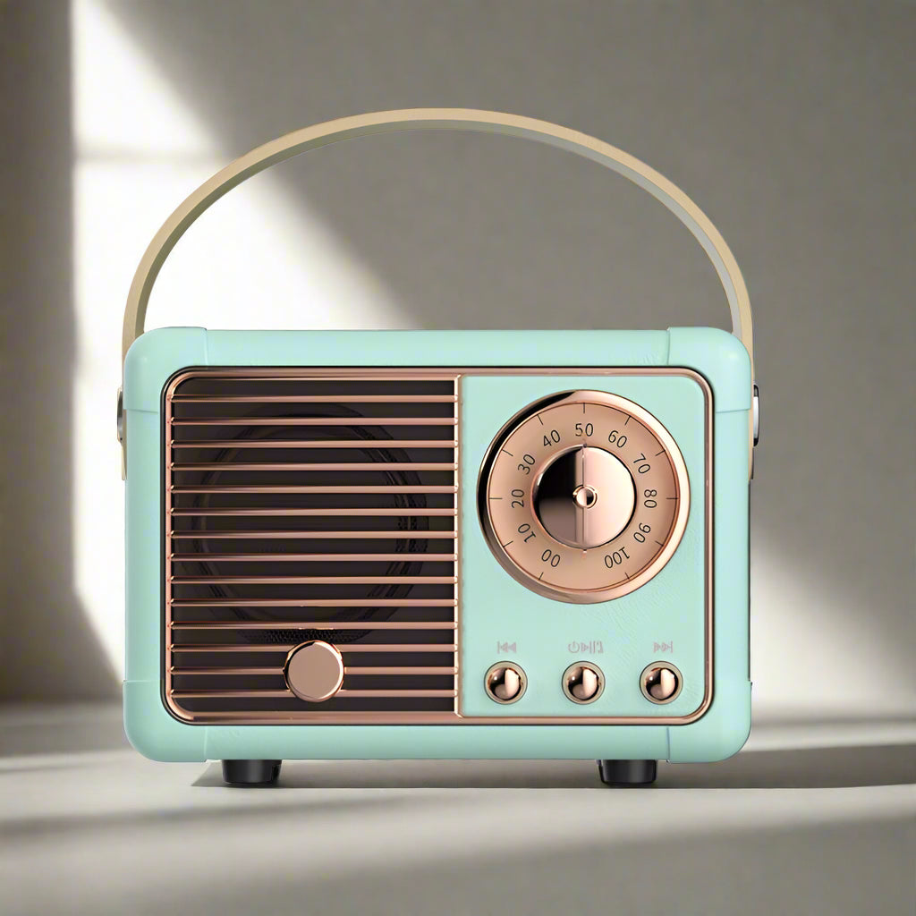 Portable Bluetooth Speaker – Retro-Style Multi-Mode Wireless Mini Speaker for Rich Sound